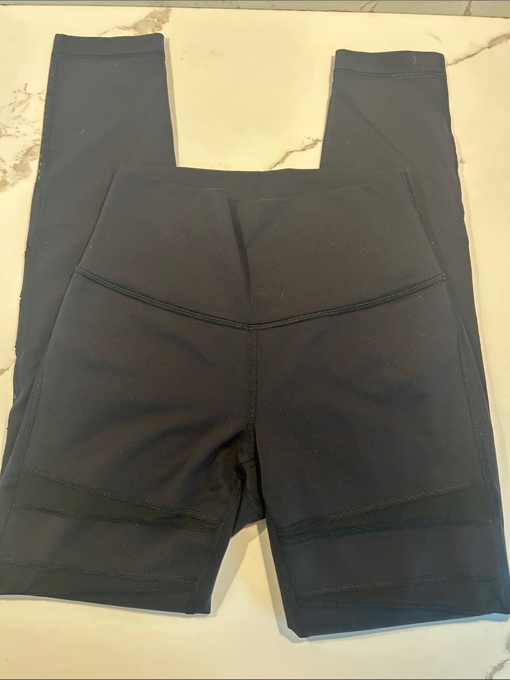 lululemon athletica Black High-Rise Performance Leggings with panel detail